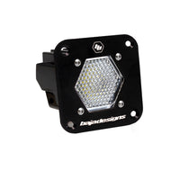S1 Black Flush Mount LED Light Pod (Clear)