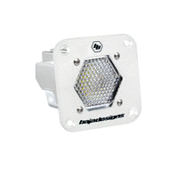 S1 White Flush Mount LED Light Pod (Clear)
