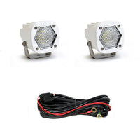 S1 White LED Light Pod Pair (Clear)