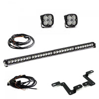 Squadron Sport /S8 40 Inch A-Pillar/Cowl Mount Kit - 20-24 Gladiator / 18-24 Wrangler JL (Multi-Pattern; Clear)