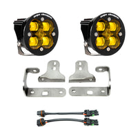 Squadron-R SAE Fog Pocket Kit - 20-24 Gladiator / 18-24 Wrangler JL; W/ OE Sport Bumper (SAE Fog)
