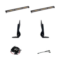 S8 Dual 30 Inch Grille Kit - 20-22 Sierra 2500HD/3500HD Exc. AT4 (Driving/Combo; Clear)