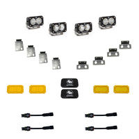 S2 Pro Dual Fog Pocket Kit - 21-On F-150 Raptor 24-On F-150 Raptor 37/R (Multi-Pattern; Clear)