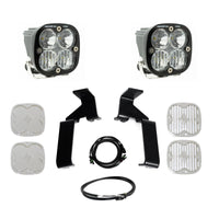 Squadron Pro A-Pillar Kit - 21-23 F-150 Raptor (Driving/Combo; Clear)