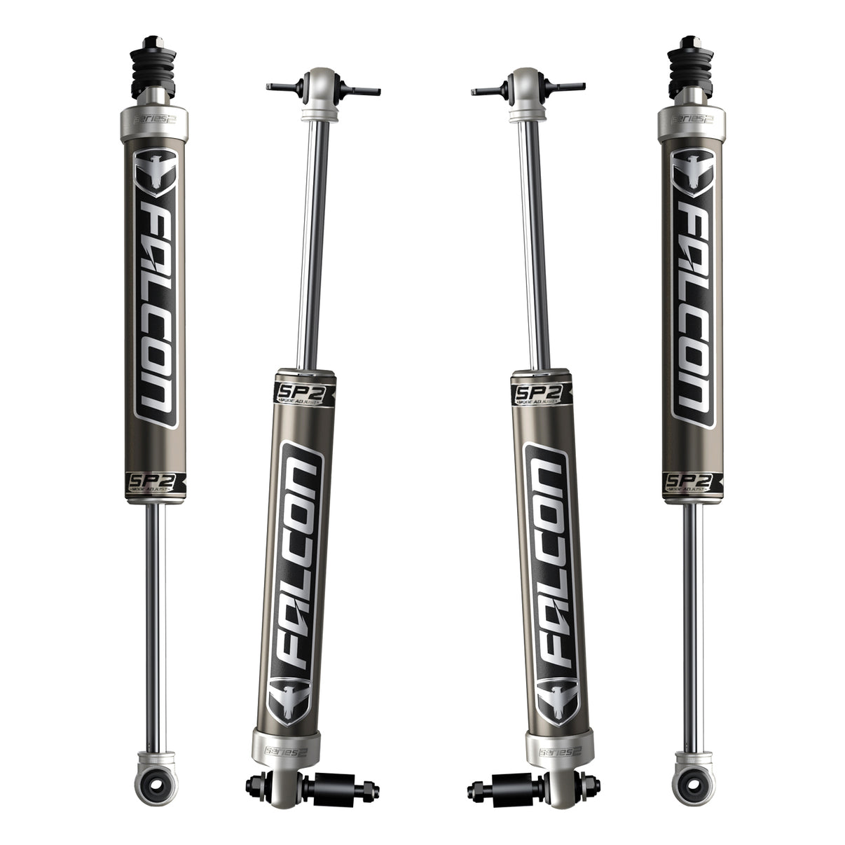 07-18 Jeep Wrangler JK 2 Door SP2 2.1 Monotube Shock Kit 3-3.5 Inch Lift Falcon Shocks