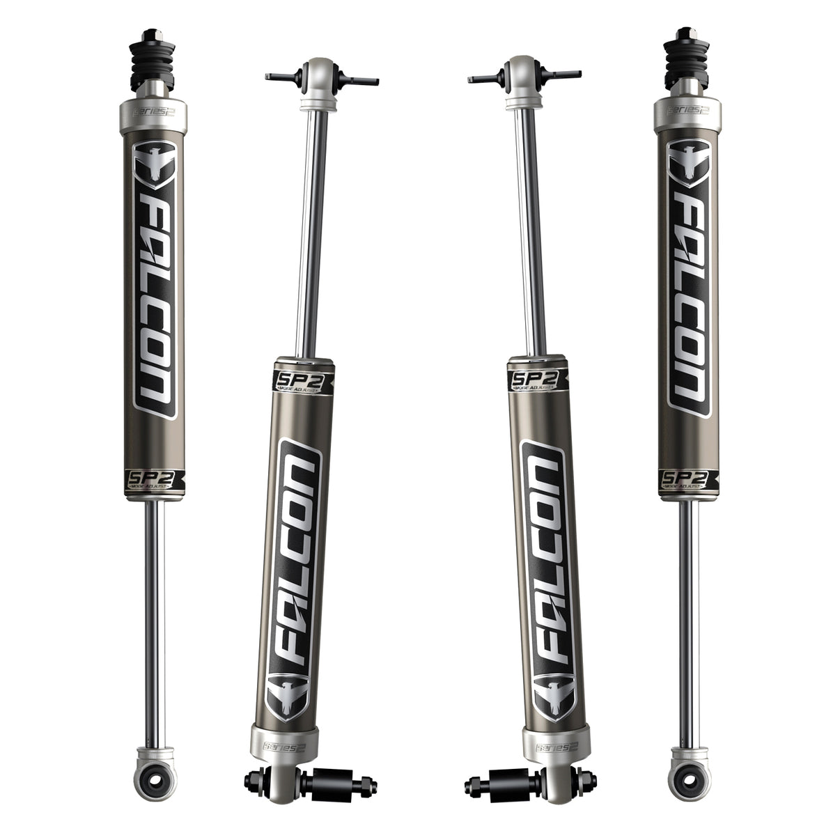 07-18 Jeep Wrangler JK 2 Door SP2 2.1 Monotube Shock Kit 4-6 Inch Lift Falcon Shocks