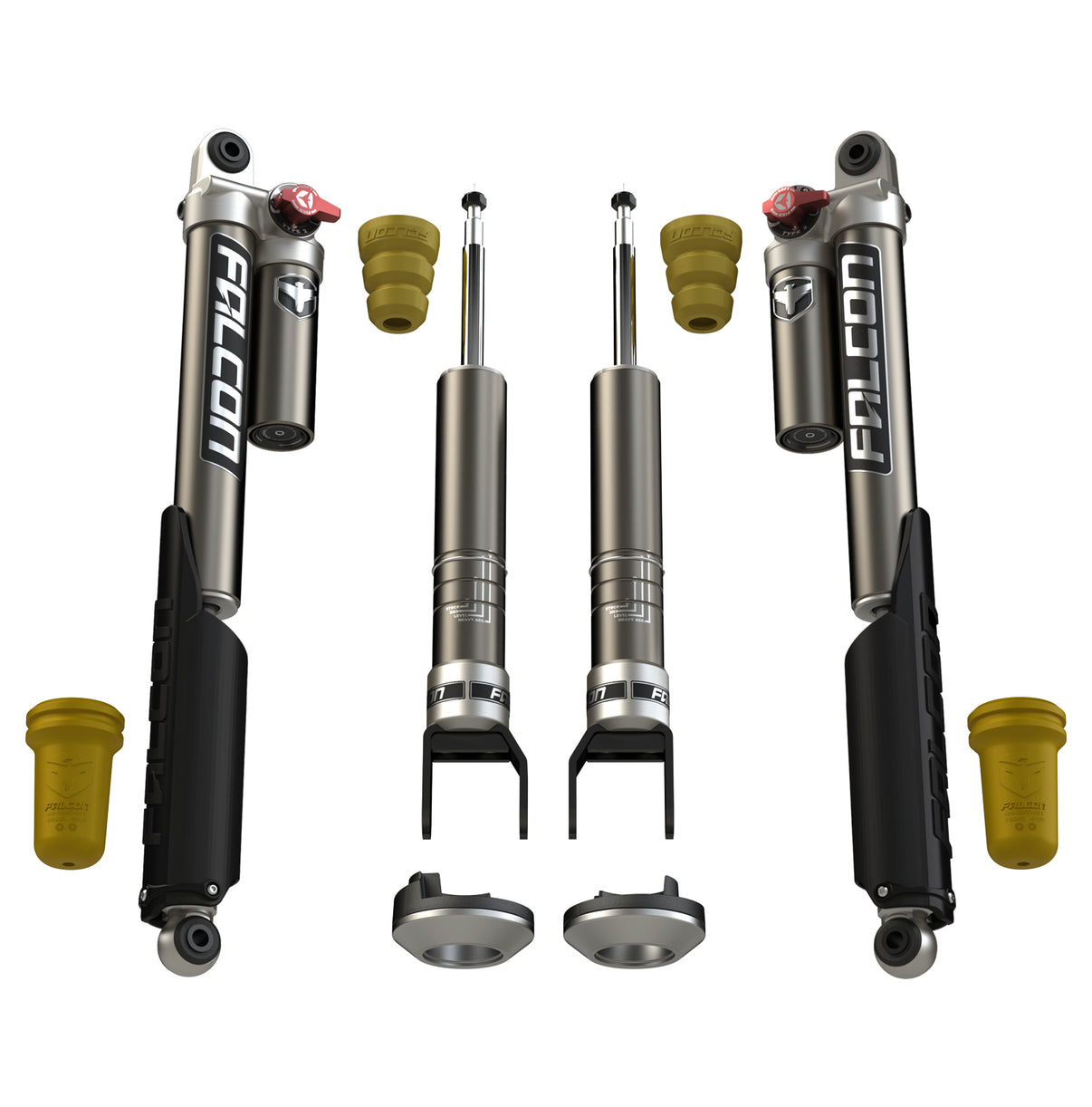 2009+ Dodge/Ram 1500/Classic 2.25 Inch Sport Tow/Haul Shock Leveling System Falcon Shocks