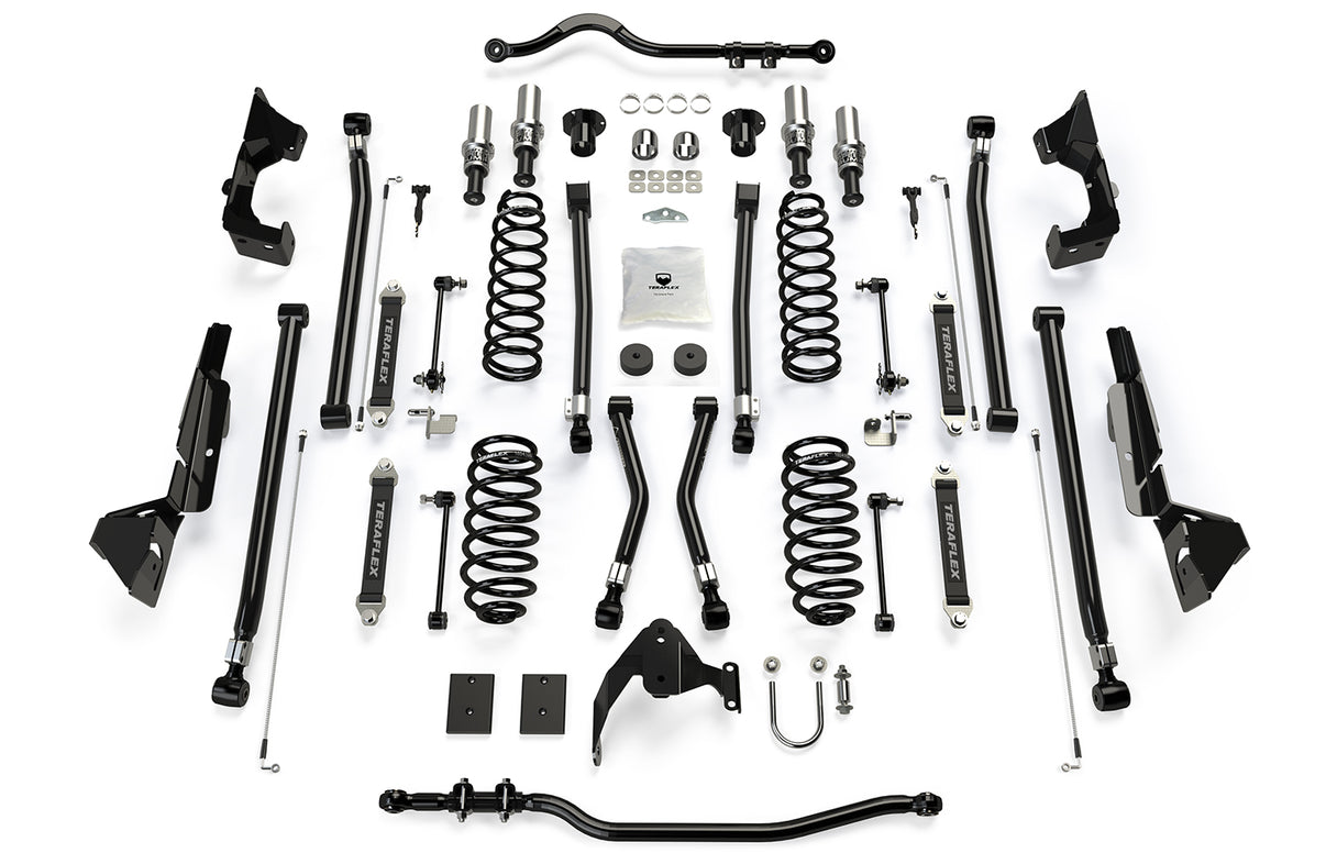 07-18 Wrangler JK 4 Door 4 Inch Alpine CT4 Prerunner Long Arm Suspension System No Shocks TeraFlex