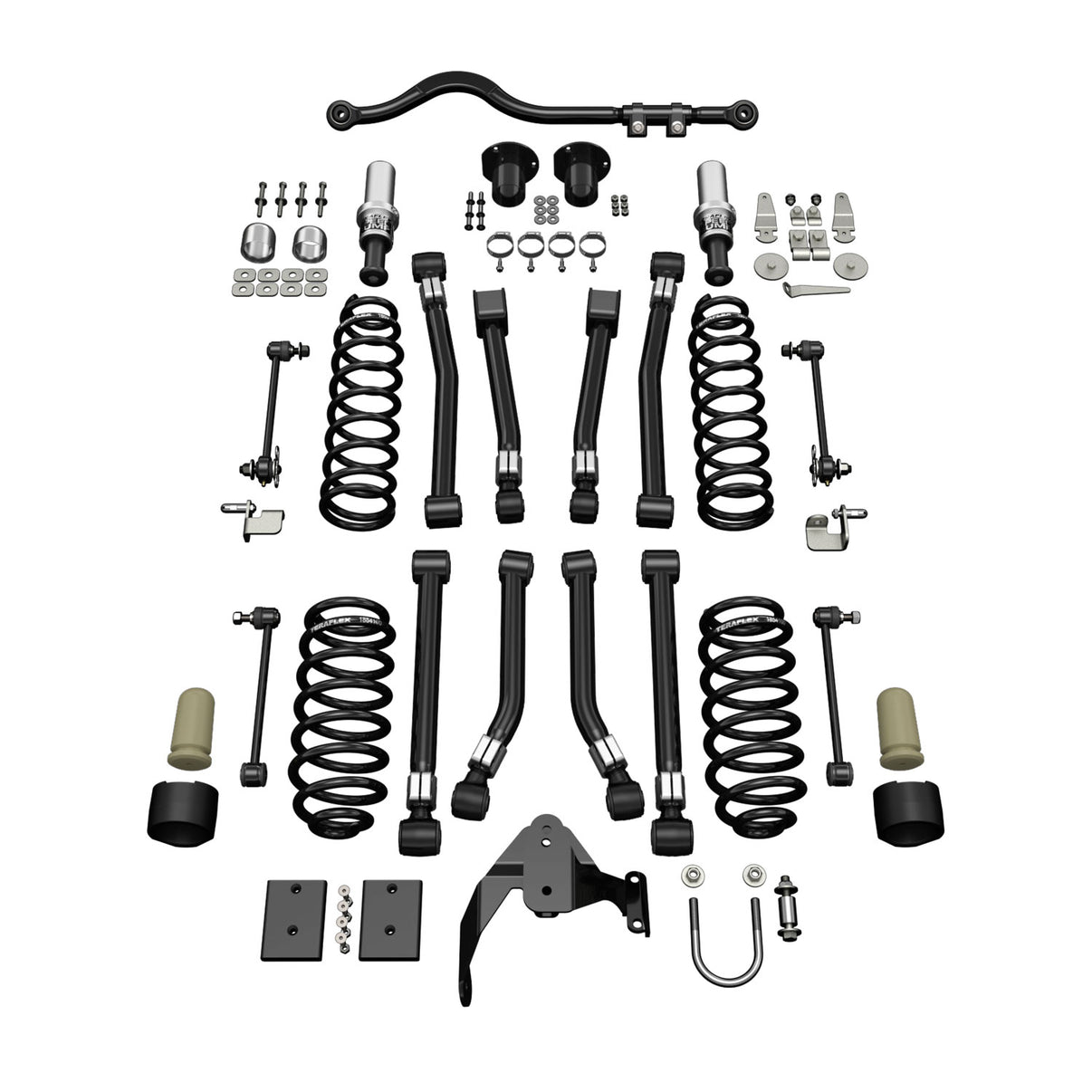 07-18 Wrangler JK 2 Door 3 Inch Alpine CT3 Short Arm Suspension System No Shocks TeraFlex