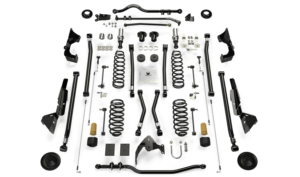 07-18 Wrangler JK 2 Door 6 Inch Alpine RT6 Long Arm Suspension System No Shocks TeraFlex