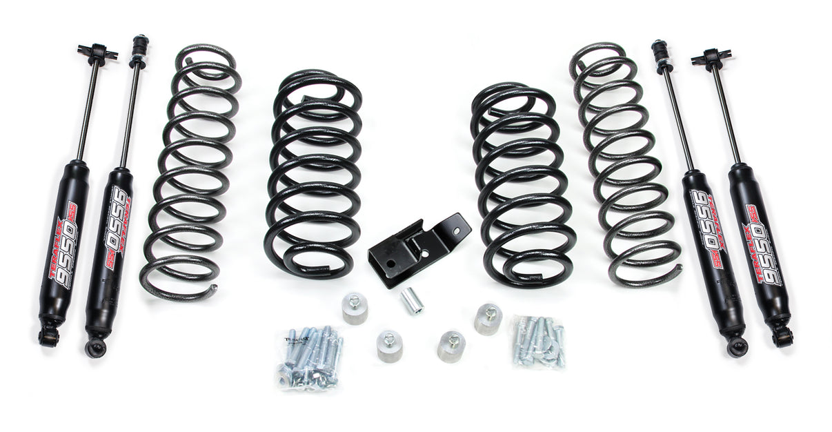 97-06 Jeep Wrangler TJ 2 Inch Coil Spring Lift Kit & 9550 VSS Twin-Tube Shocks TeraFlex