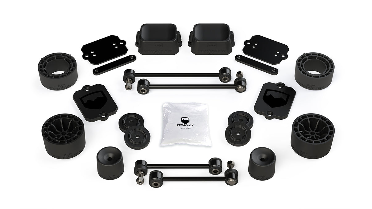 18-Up Wrangler JL 2 Door Sport/Sahara 2.5 Inch Performance Spacer Lift Kit No Shocks or Exts TeraFlex