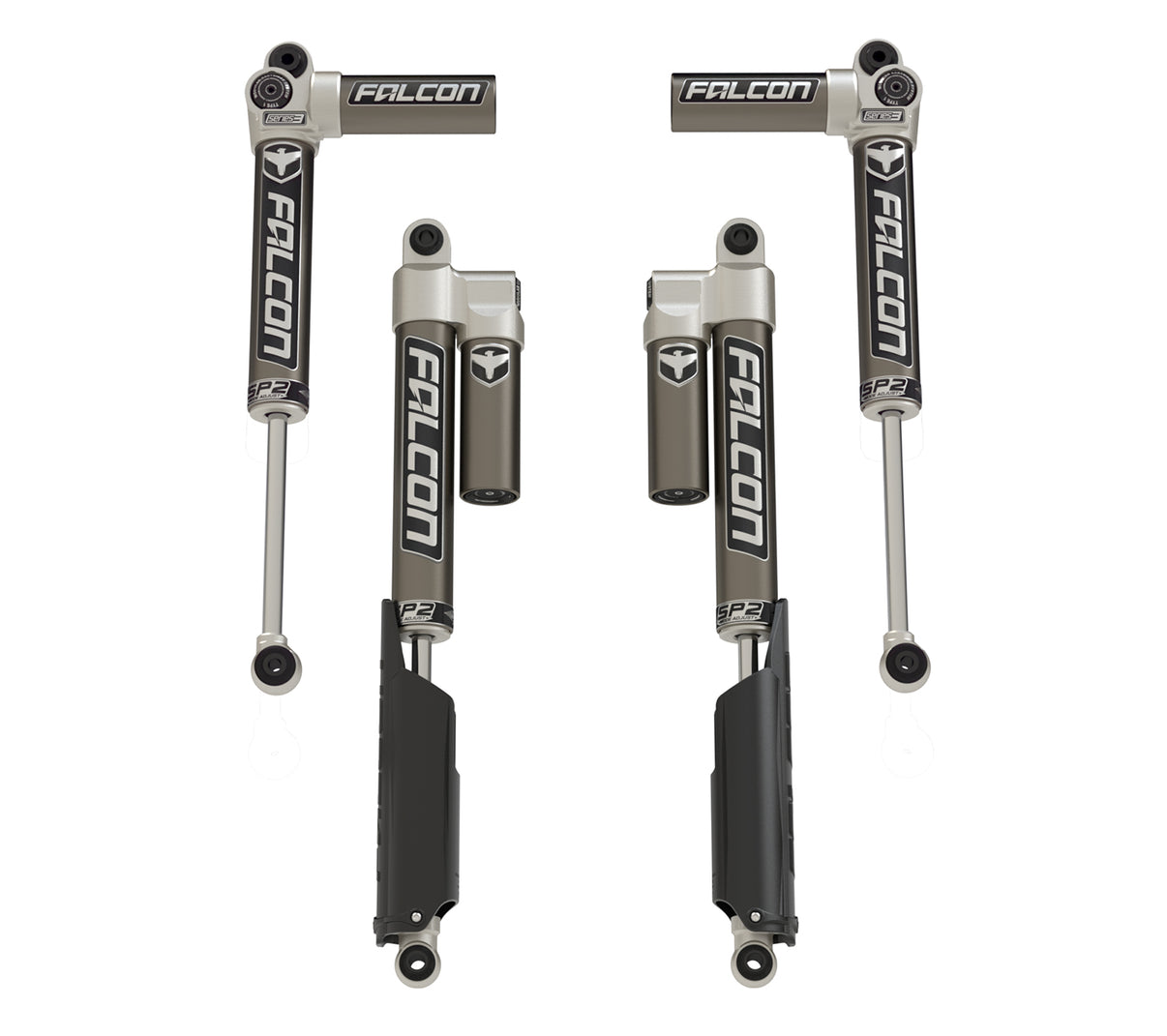 20-Up Jeep Gladiator JT Mojave No EcoDiesel SP2 3.1 Piggyback Shock Kit 0-1.5 Inch Lift Falcon Shocks