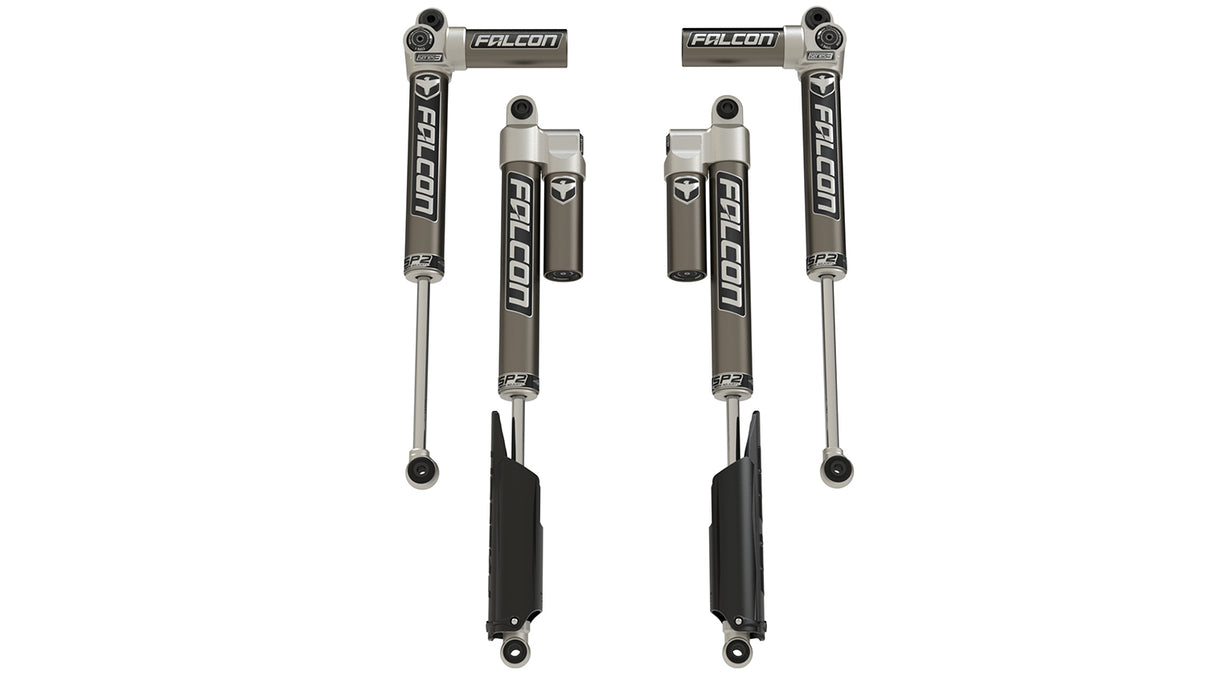 20-Up Jeep Gladiator JT Mojave No EcoDiesel SP2 3.1 Piggyback Shock Kit 3.5-4.5 Inch Lift Long-Travel Falcon Shocks