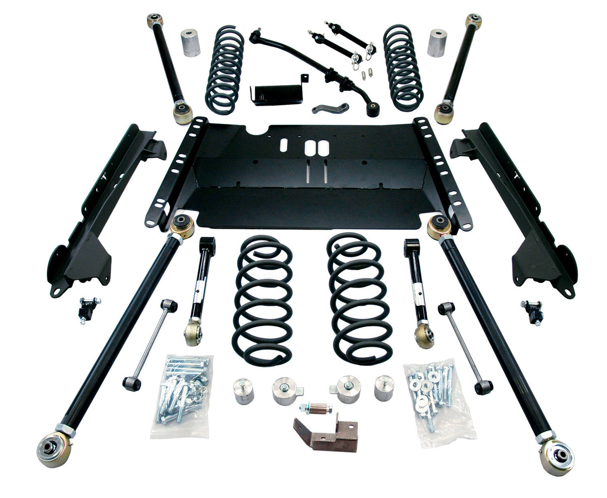 03-06 Wrangler TJ LWB 4 Inch Enduro LCG Long Arm Suspension System No Shocks TeraFlex
