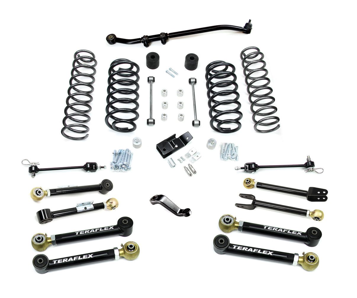 97-06 Jeep Wrangler TJ 4 Inch Suspension System w/ 8 Short Control Arms No Shocks TeraFlex