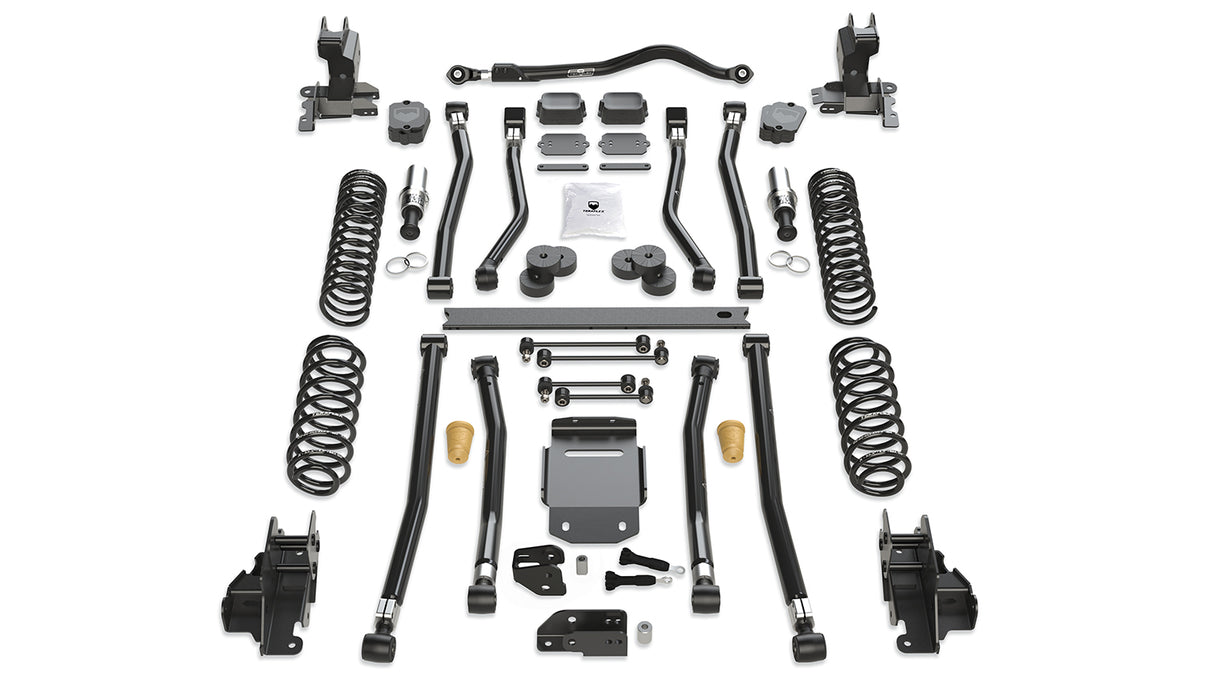 18-Up Wrangler JL 4 Door 4.5 Inch Alpine RT4 Long Arm Suspension System No Shocks TeraFlex