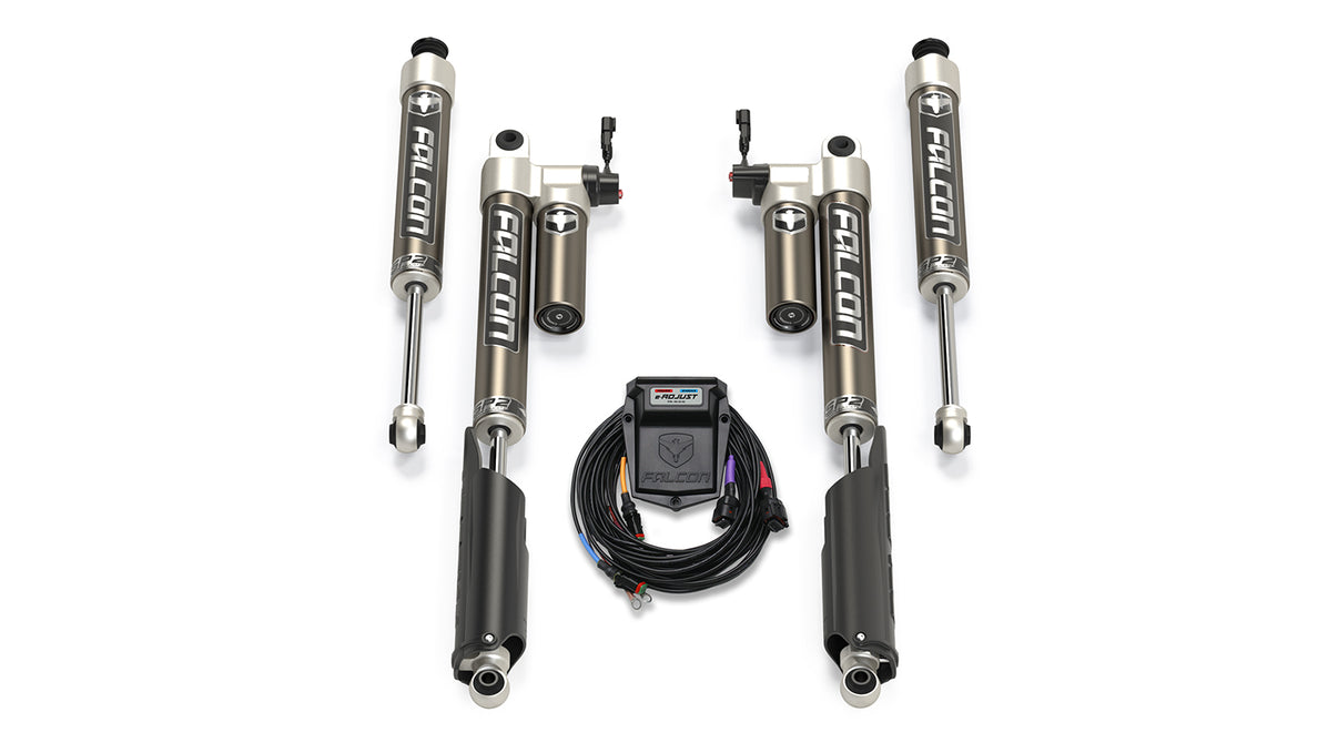 2017+ Ford F-250 4x4Sport e-Tow-Haul Shock Kit 0-2.0 Inch Level Falcon Shocks