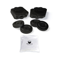 18-Up Wrangler JL 0.5 Inch Bump Stop Strike Pad Shim Kit Front & Rear TeraFlex