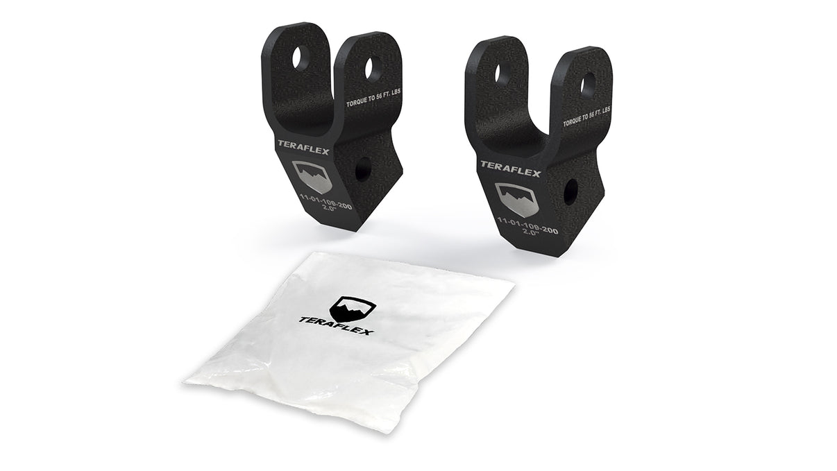 18-Up Wrangler JT/Gladiator 2 Inch Shock Extension Kit Front 2-2.5 Inch Lift TeraFlex
