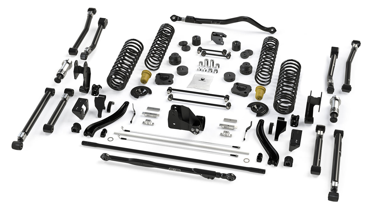 20-Up Jeep Gladiator 3.5 Inch Alpine RT3 Short Arm Extended-Travel Suspension System No Shocks TeraFlex