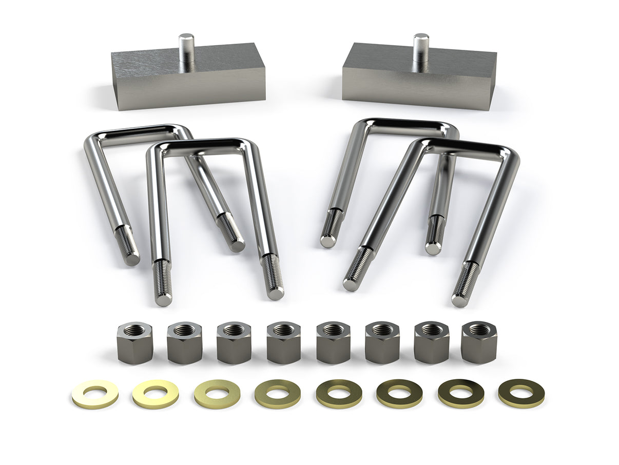 05+ Toyota Tacoma 1.25 Inch Lift Leaf Spring Block Kit Rear Falcon Shocks