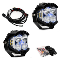 LP4 Pro LED Auxiliary Light Pod Pair (Light Pattern: Driving/Combo; Color: Clear; Backlight: Blue)