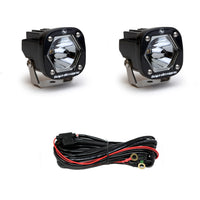 S1 Black Laser Light Pod Pair (Laser Spot; Clear)