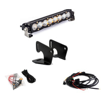 S8 10 Inch Hood Mount Kit - '20-24 RZR Pro XP; '22-24 RZR Turbo R (Driving/Combo  Clear)