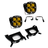Squadron SAE Fog Pocket Kit - '19-22 Silverado 1500 / '20-22 2500HD/3500HD (SAE Fog; Baja Amber)