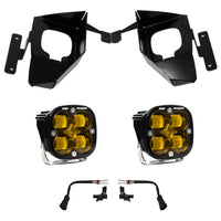 Squadron SAE Fog Pocket Kit - '16-18 Silverado 1500 (SAE Fog; Baja Amber)