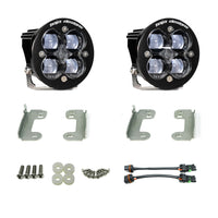 Squadron-R SAE Fog Pocket Kit - '10-18 Wrangler JK; W/ Standard OE Bumper (SAE Fog; Clear)