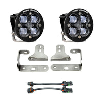Squadron-R SAE Fog Pocket Kit - '20-24 Gladiator / '18-24 Wrangler JL; W/ OE Sport Bumper (SAE Fog; Clear)