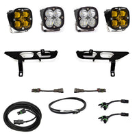 Squadron SAE/Pro Fog Pocket Kit - '21-23 F-150 W/o DRL (SAE Fog; Baja Amber; Toggle Wiring)