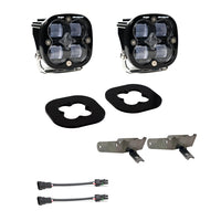 Squadron SAE Fog Pocket Kit - '11-16 F-250/350 Super Duty (SAE Fog; Clear)