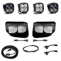Squadron SAE/Pro Fog Pocket Kit - '20-22 F-250/350 Super Duty (SAE Fog; Clear; Upfitter Wiring)