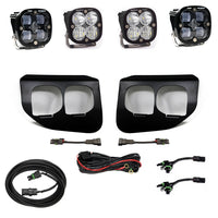 Squadron SAE/Sport Fog Pocket Kit - '20-22 F-250/350 Super Duty (SAE Fog; Clear; Toggle Wiring)