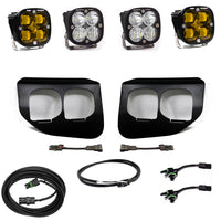 Squadron SAE/Sport Fog Pocket Kit - '20-22 F-250/350 Super Duty (SAE Fog; Baja Amber; Upfitter Switch)