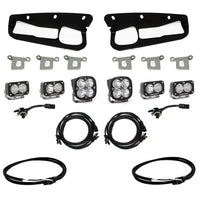 Squadron Pro/Dual S2 Sport Steel Bumper Fog Pocket Kit - '21-On Bronco; '22-On Bronco Raptor; Steel Bumper (Multi-Pattern; Clear; Upfitter Wiring)