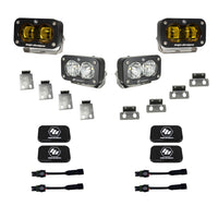 S2 SAE Amber/S2 Sport Fog Pocket Kits - Ford '21-On F-150 Raptor  '23-On Bronco Raptor  '24-On F-150 Raptor 37/R