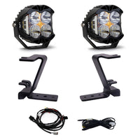 LP4 A-Pillar Kit - 2023-On Ford F-250/350 Super Duty (Driving/Combo; Clear; Upfitter Wiring)