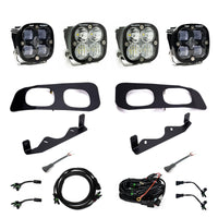 Squadron SAE/Sport Fog Pocket Kit - 2023-On Ford F-250/350 Super Duty (SAE Fog; Clear; Toggle Wiring)