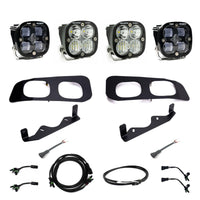 Squadron SAE/Sport Fog Pocket Kit - 2023-On Ford F-250/350 Super Duty (SAE Fog; Clear; Upfitter Wiring)
