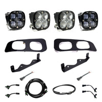 Squadron SAE/Pro Fog Pocket Kit - 2023-On Ford F-250/350 Super Duty (SAE Fog; Clear; Upfitter Wiring)