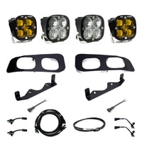 Squadron SAE/Pro Fog Pocket Kit - 2023-On Ford F-250/350 Super Duty (SAE Fog; Clear; Upfitter Wiring)