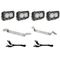 S2 Sport Dual Fog Pocket Light Kit - 2024-On Tacoma (Wide Cornering; Clear)