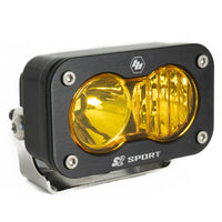S2 Sport Black LED Light Pod (Driving/Combo; Baja Amber)