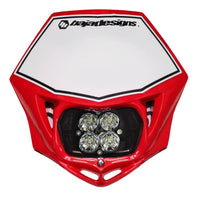 Motorcycle Squadron Sport (D/C) Headlight Kit W/ Shell (Red Shell; Spot; Clear)