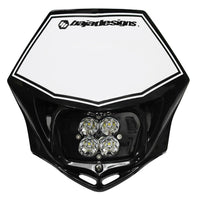 Motorcycle Squadron Sport (D/C) Headlight Kit W/ Shell (Black Shell; Spot; Clear)