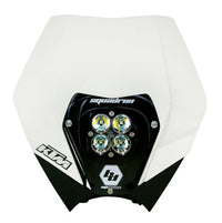 Squadron Sport (D/C) Headlight Kit W/ Shell - '11-13 250 SX-F/250 XC-F/250 XCF-W; '12-13 350 EXC-F; '11-13 350 SX-F/350 XC-F; '12-13 350 XCF-W; '08-12 450 XC-W; '12-13 500 EXC (Driving/Combo; Clear)